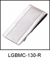 LGBMC130R Vintage Design Brush Finish Money Clip - Rhodium electroplate, engravable. Copyright Milne Jewelry.