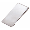 LGBMC136R Silver Polished Money Clip - Rhodium electroplate, engravable. Copyright Milne Jewelry.