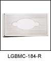 LGBMC184R Genteel Aesthetic Etched Lines Money Clip - Rhodium electroplate, engravable. Copyright Milne Jewelry.