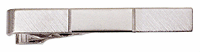 LGBTB280R Rhodium Fluent Art Deco Tie Bar. Classic art deco design, rhodium electroplate, engravable. Copyright Milne Jewelry.