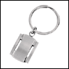 ST-KR003 Art Deco Stainless Steel Key Ring. Copyright Milne Jewelry.