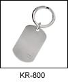 ST-KR800 Brush Finish Stainless Steel Key Ring with Screw. Copyright Milne Jewelry.