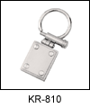 ST-KR810 Tiered Stainless Steel Key Ring with Screws. Copyright Milne Jewelry.