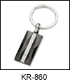 ST-KR860 Titanium and Stainless Steel Key Ring. Copyright Milne Jewelry.