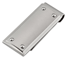 ST-MC810 Stainless Steel Money Clip with Screws. Copyright Milne Jewelry.