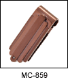 ST-MC859 Copper-tone Stainless Steel Money Clip with CZ. Copyright Milne Jewelry.