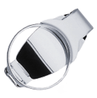 RG-MC690713 RG-MC638485 Sterling Silver Money Clip with Half-Dollar or One-Dollar Coin Setting Bezel. Copyright Milne Jewelry.