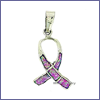 SM-PD440-POP Breast Cancer Awareness Channel Inlay Pendant. Copyright Milne Jewelry
