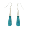 SM-ER556GT Turquoise and Sterling Silver Raindrop Earrings. Copyright Milne Jewelry