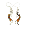 SM-ER826-MC13 Kokopelli Channel Inlay Earrings. Copyright Milne Jewelry