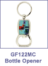 SM-GF122MC Mosaic Inlay Bottle Opener Key Chain. Copyright Milne Jewelry