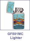 SM-GF501MC Mosaic Inlay Slim Zippo Lighter. Copyright Milne Jewelry