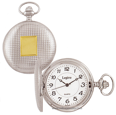 LGBPW-823R Oldham Aristocrat Engravable Pocket Watch. Copyright Milne Jewelry.