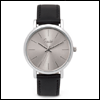 SP-603399500 Speidel Men's Speidel Men's Metallic Silver-tone Dial Leather Strap Watch. Copyright Speidel & Milne Jewelry.