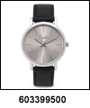 SP-603399500 Speidel Men's Speidel Men's Metallic Silver-tone Dial Leather Strap Watch. Copyright Speidel & Milne Jewelry.