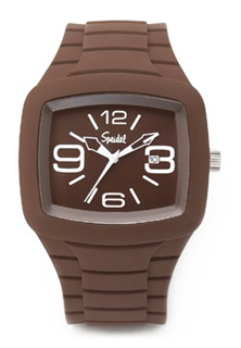 SP-6066200 Speidel The Splash Unisex Brown Silicone Timepiece. Copyright Speidel & Milne Jewelry.