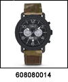 SP-608080014 Speidel Men's Vintage Retro Date Display Black Leather Band Watch. Copyright Speidel & Milne Jewelry.