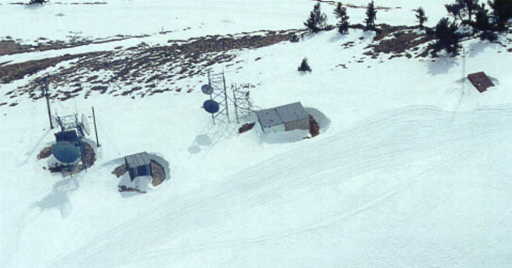 Winter on Scott's Hill, early 1999. (Photo courtesy Norm Anderson, KC7YCA)